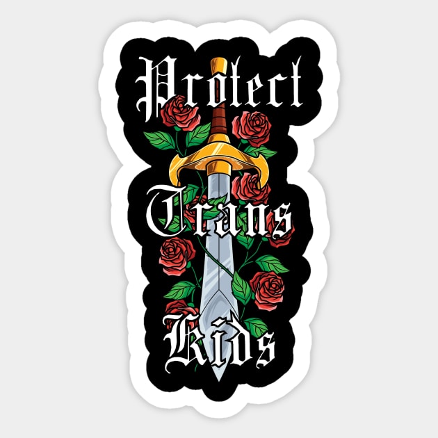 Protect Trans Kids #2 Sticker by Death Is Art